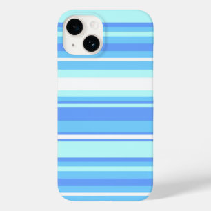 Funda Para iPhone 14 De Case-Mate Rayas azul cielo