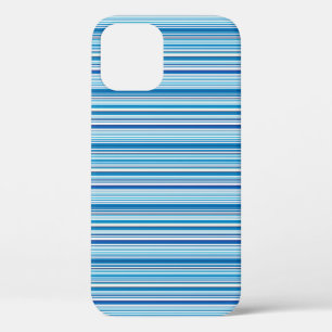 Funda Para iPhone 12 Pro Rayas azules blancas lindas