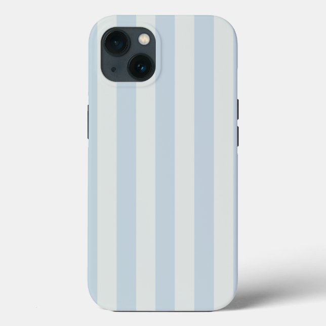 Funda De Case-Mate Para iPhone Rayas Azules Claras (Reverso )