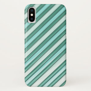 Funda Para iPhone X Rayas azules frescas