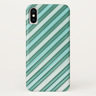 Funda Para iPhone X Rayas azules frescas