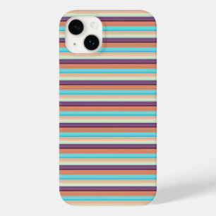 Funda Para iPhone 14 Plus De Case-Mate Rayas azules marrones lindas 