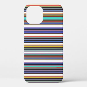 Funda Para iPhone 12 Pro Rayas azules negras lindas