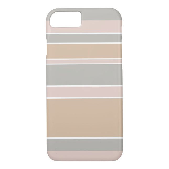 Funda De Case-Mate Para iPhone Rayas beiges (Reverso)