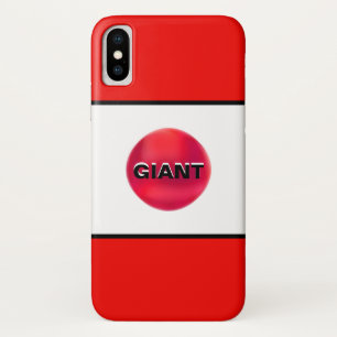 Funda Para iPhone X Rayas blancas rojas negras