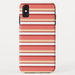 Funda Para iPhone XS Max Rayas blancas rosadas lindas