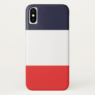 Funda Para iPhone X Rayas Blancas y Rojas Azules Rayado