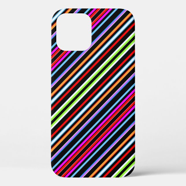 Funda De Case-Mate Para iPhone Rayas coloridas lindas (Reverso )