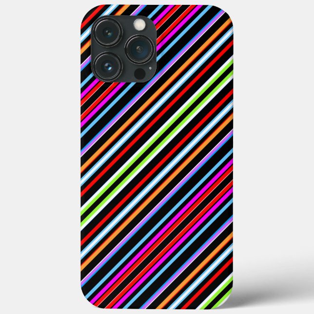 Funda De Case-Mate Para iPhone Rayas coloridas lindas (Reverso )