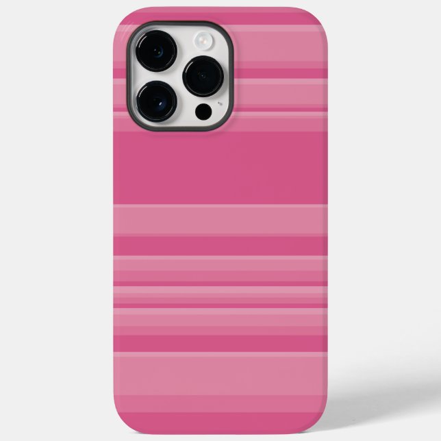 Funda De Case-Mate Para iPhone Rayas complejas en rosa (Reverso )