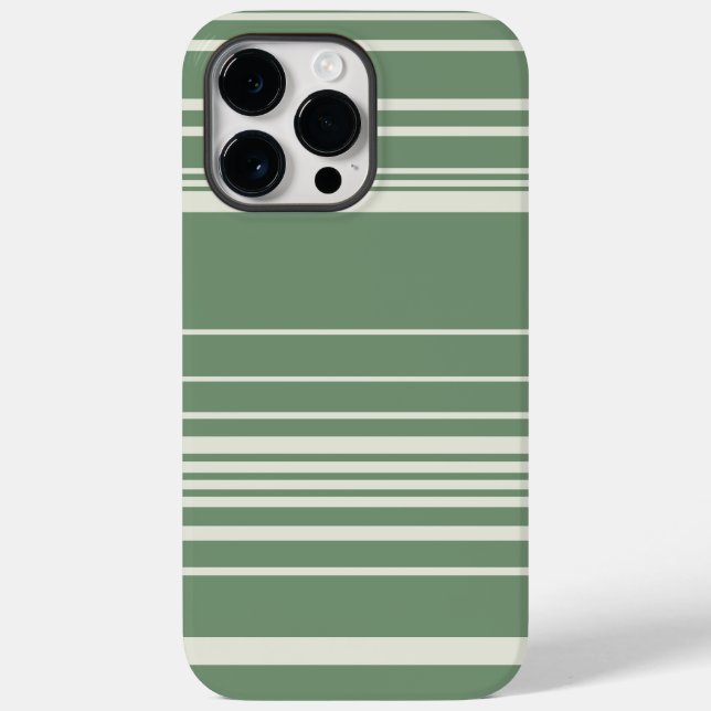 Funda De Case-Mate Para iPhone Rayas complejas en verde (Reverso )