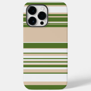 Funda Para iPhone 14 Pro Max De Case-Mate Rayas complejas: verde blanco, arena y pálido