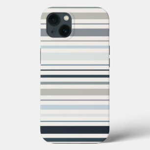 Funda Para iPhone 13 Rayas Costeras Azules