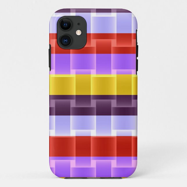 Funda De Case-Mate Para iPhone Rayas de arcoiris luminosas de diseño moderno 2 (Reverso)
