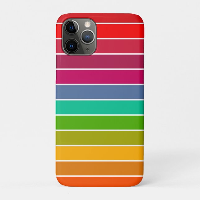 Funda De Case-Mate Para iPhone Rayas de arte pop (Reverso)