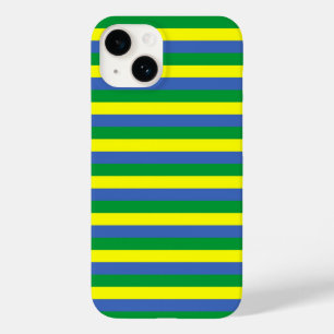 Funda Para iPhone 14 De Case-Mate rayas de bandera gabonesa símbolo de país amarillo