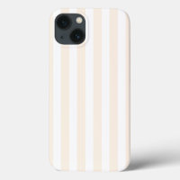 Rayas de caramelo beige y blanco Funda-Mate iPhone