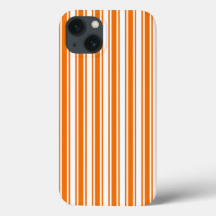 Funda Para iPhone 13 rayas de caramelo blanco y naranja Funda-Mate iPho