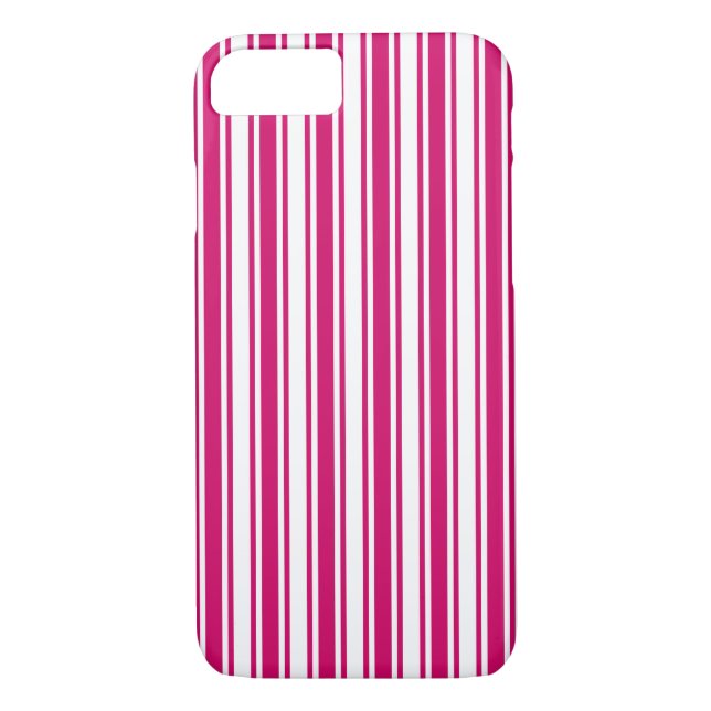 Funda De Case-Mate Para iPhone Rayas de caramelo de cesio y blanco (Reverso)