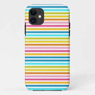 Funda Para iPhone 11 rayas de caramelo verano primavera estilo chic
