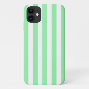 Funda Para iPhone 11 Rayas de caramelo verde claro