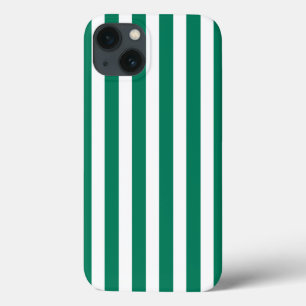 Funda Para iPhone 13 Rayas de caramelo verde y blanco del bosque Funda-