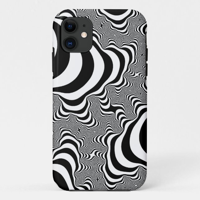 Funda De Case-Mate Para iPhone Rayas de cebra (Reverso)