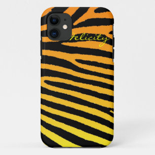 title_seo2 Rayas de cebra neon amarillo naranja case iphone 5