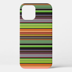 Funda Para iPhone 12 Pro Rayas de color negro y liso