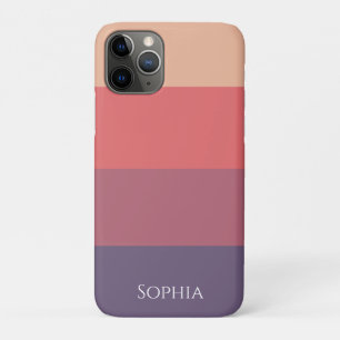 Funda Para iPhone 11 Pro Rayas de color ocaso-