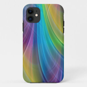 Funda Para iPhone 11 Rayas de degradados de color - azul
