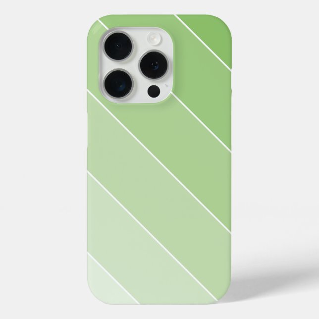 Funda De Case-Mate Para iPhone Rayas de embrión verde (Reverso )
