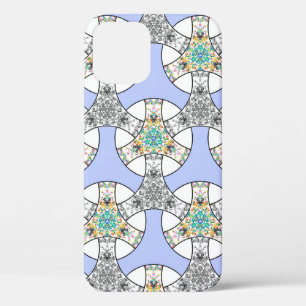 Funda Para iPhone 12 Rayas de entrelazado de mosaico inmaculado