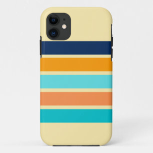 Funda Para iPhone 11 Rayas de estilo vintage clásicas retro 70