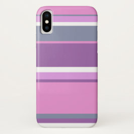 Funda Para iPhone X Rayas de lilac