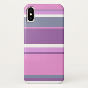 Funda Para iPhone X Rayas de lilac