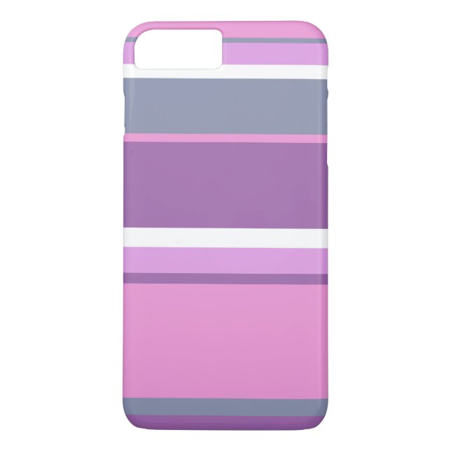 Funda De Case-Mate Para iPhone Rayas de lilac (Reverso)