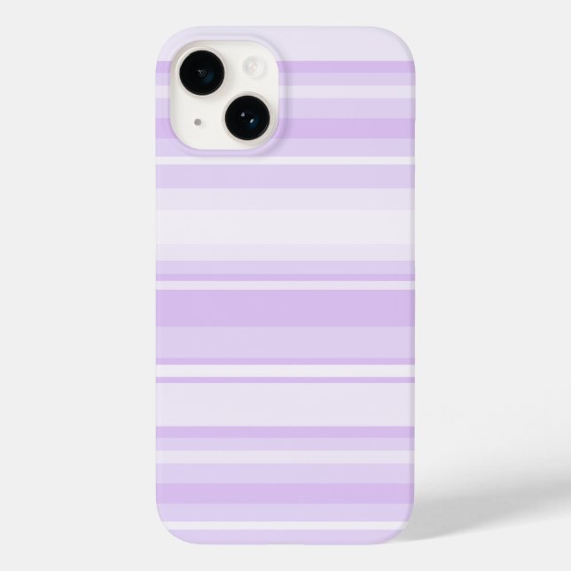 Funda De Case-Mate Para iPhone Rayas de lilac (Reverso )