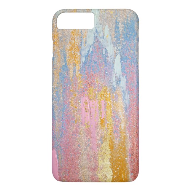 Funda De Case-Mate Para iPhone Rayas de pintura abstracta (Reverso)