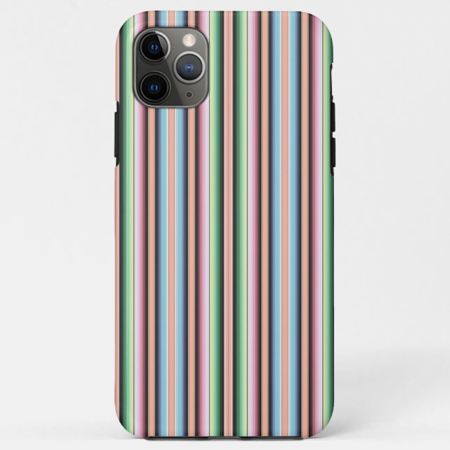 Funda De Case-Mate Para iPhone Rayas de serape pastel (Reverso)