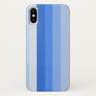 Funda Para iPhone X Rayas de sombra azules