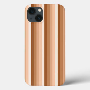 Funda Para iPhone 13 Rayas de sombra de naranja quemado Funda-estuche p