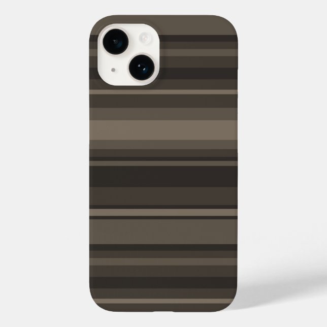Funda De Case-Mate Para iPhone Rayas de taupe (Reverso )
