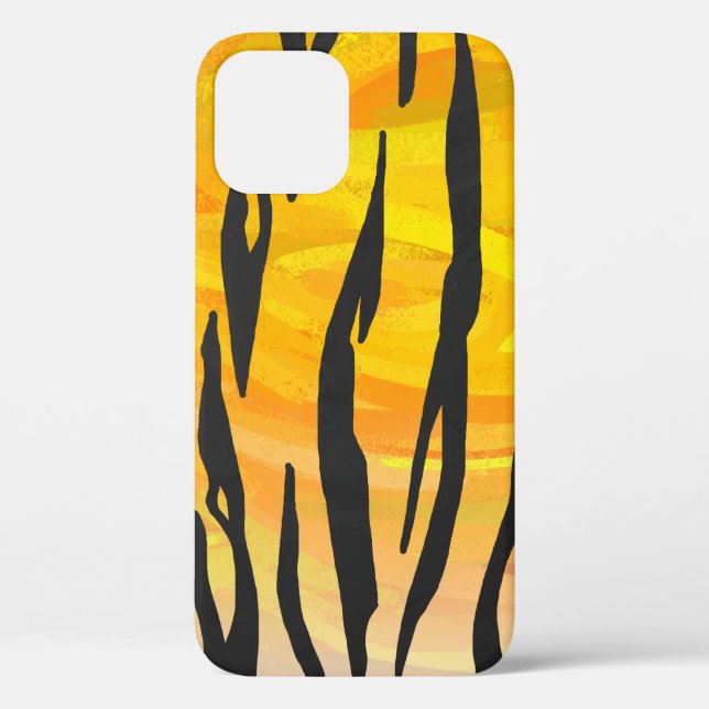 Funda De Case-Mate Para iPhone Rayas de Tigre Geniales (Reverso )