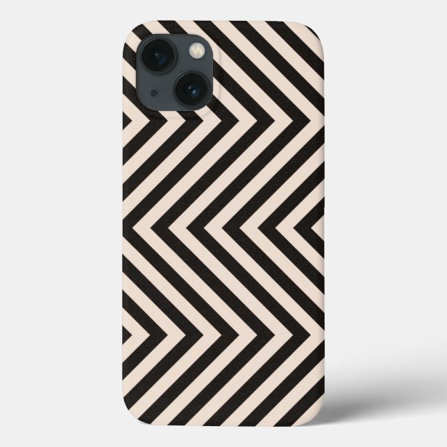 Funda De Case-Mate Para iPhone Rayas del peligro (Reverso)
