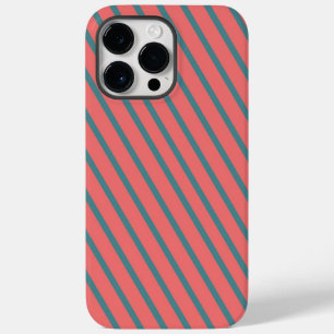 Funda Para iPhone 14 Pro Max De Case-Mate Rayas diagonales corales