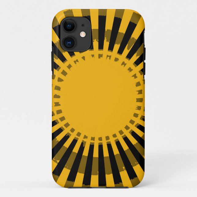 Funda De Case-Mate Para iPhone Rayas Funky Amarillo Gráficas Sin Maravilla (Reverso)