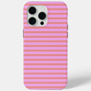 Funda Para iPhone 15 Pro Max Rayas geométricas rosadas