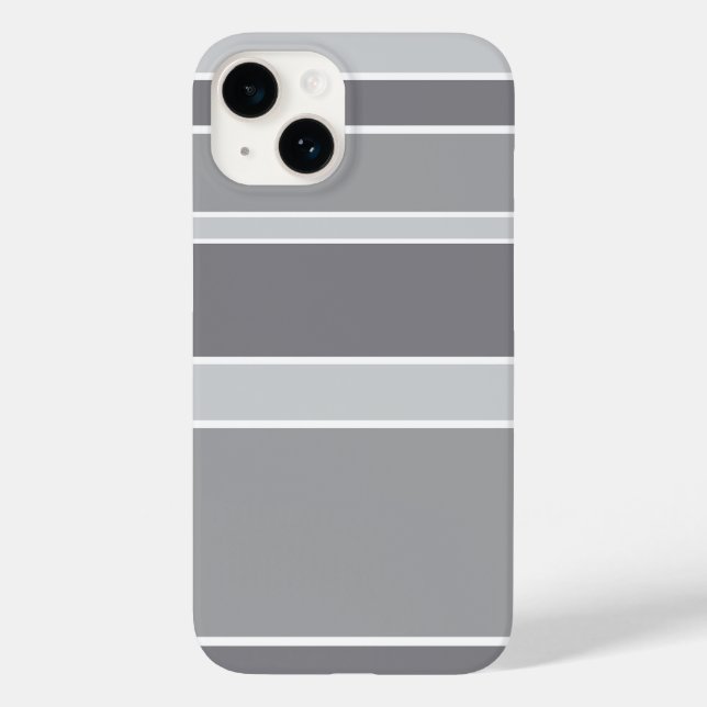Funda De Case-Mate Para iPhone Rayas grises (Reverso )