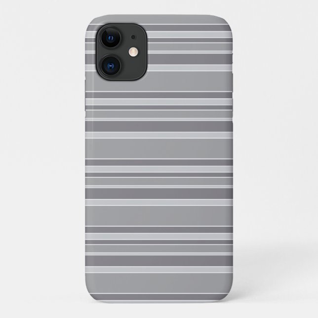 Funda De Case-Mate Para iPhone Rayas grises (Reverso)